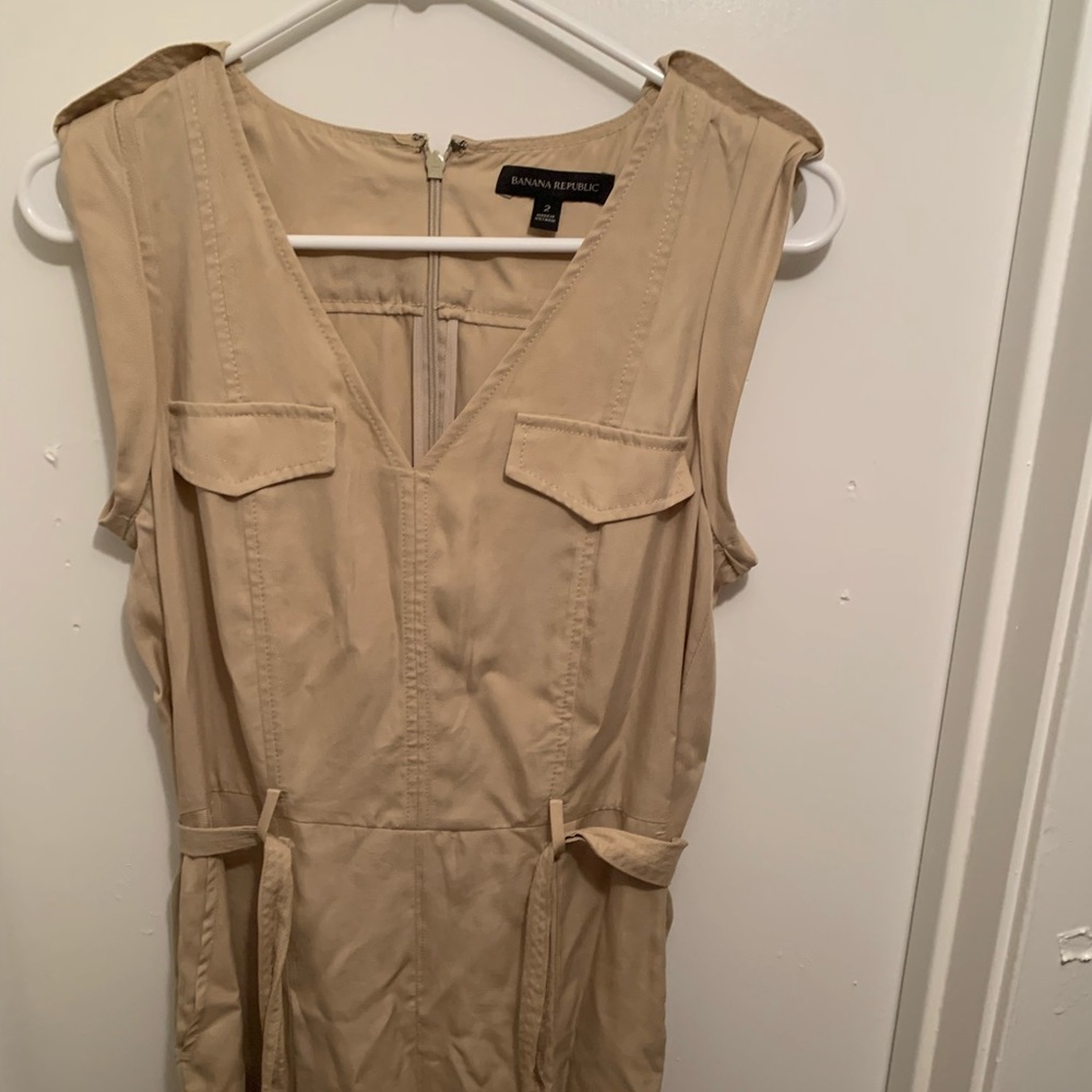 Banana Republic khaki jumpsuit